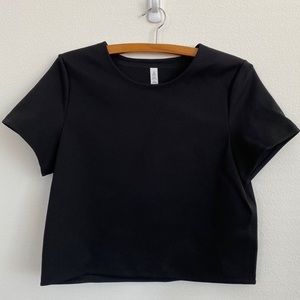 💯Auth Lululemon Cropped Workout T-Shirt Top